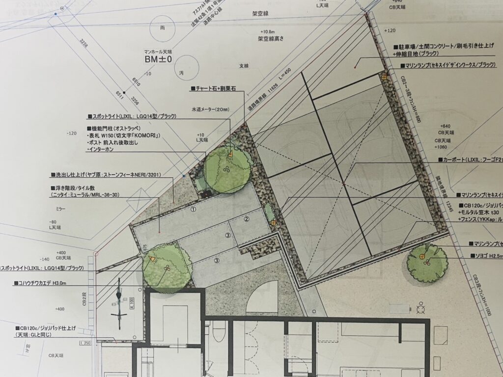 横浜市戸塚区K様邸 外構図面 03